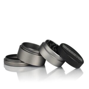 4pc Solid Body Grinder *Gunmetal* 2.5 inch - Image 2