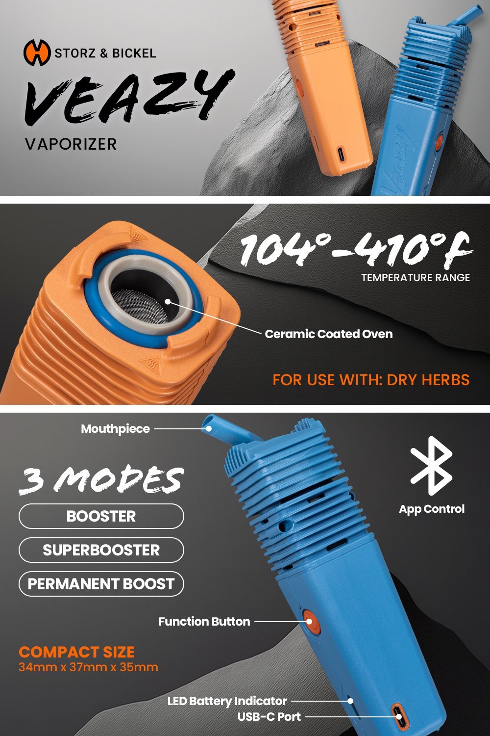 STORZ & BICKEL VEAZY Vaporizer (Charming Pink) - Image 13